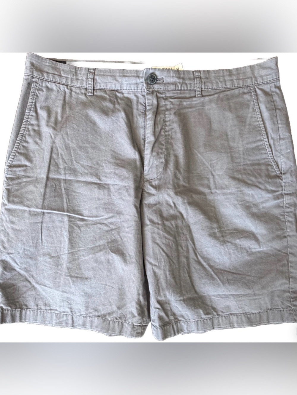 Club Monaco Men's Light Gray Flat-Front Shorts